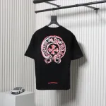 EM Sneakers Chrome Hearts 25ss Oil Painting Overlapping Horseshoe Logo T-shirt Black