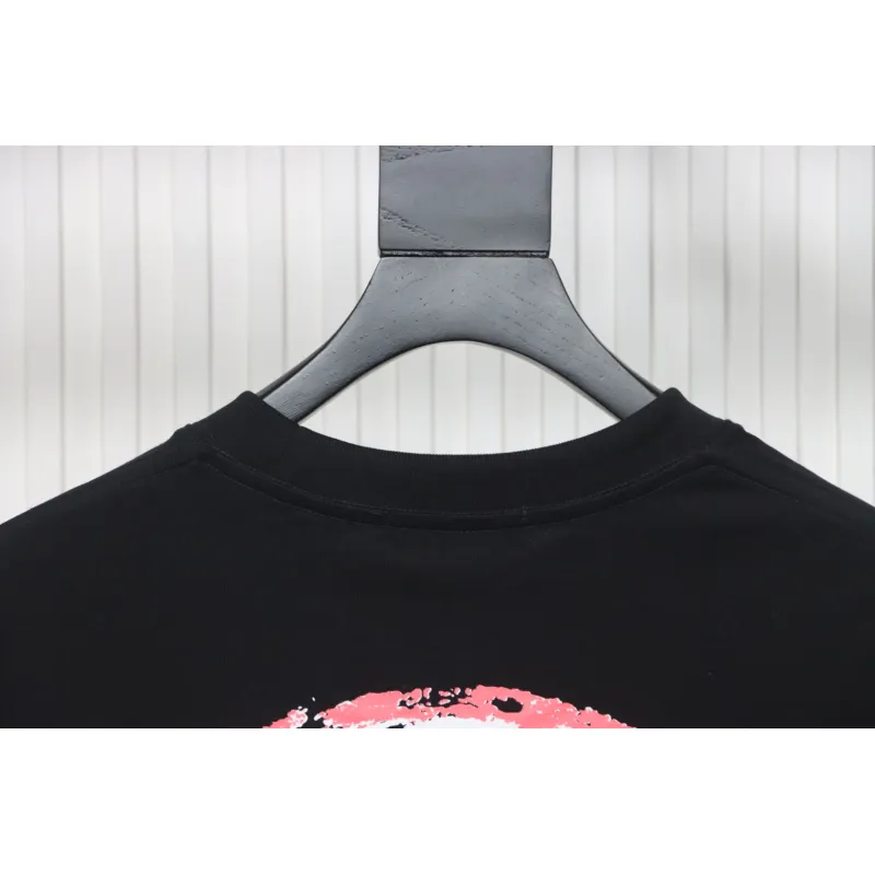 EM Sneakers Chrome Hearts 25ss Oil Painting Overlapping Horseshoe Logo T-shirt Black