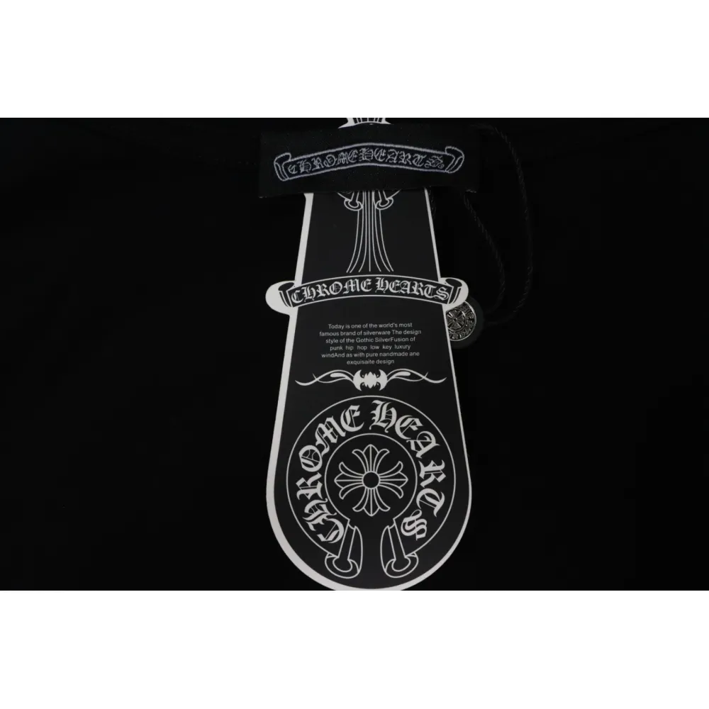 EM Sneakers Chrome Hearts 25ss Oil Painting Overlapping Horseshoe Logo T-shirt Black
