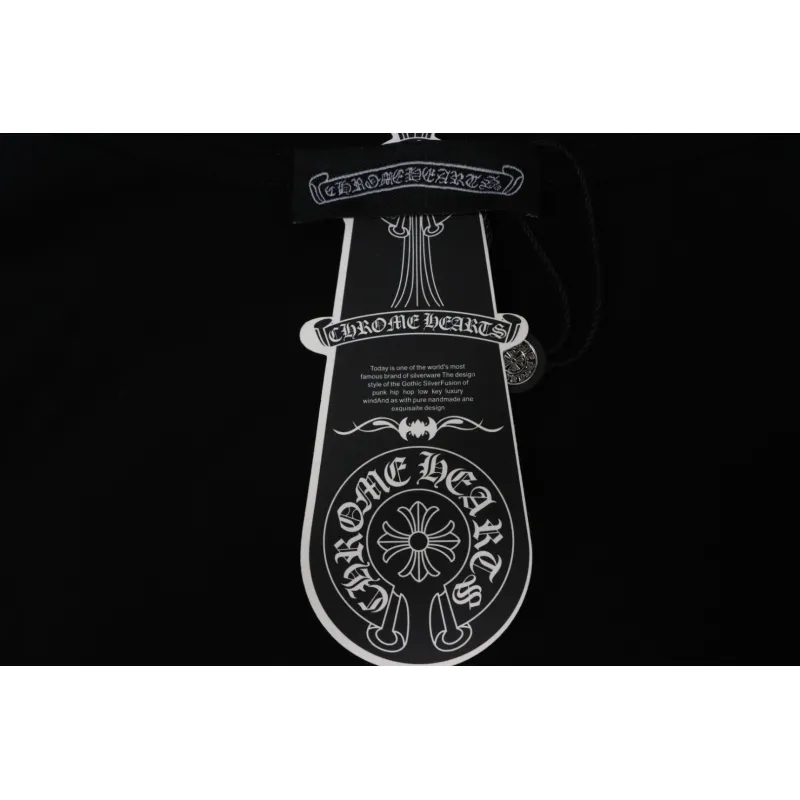 EM Sneakers Chrome Hearts 25ss Oil Painting Overlapping Horseshoe Logo T-shirt Black