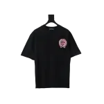 EM Sneakers Chrome Hearts 25ss Oil Painting Overlapping Horseshoe Logo T-shirt Black