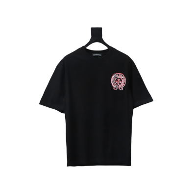 EM Sneakers Chrome Hearts 25ss Oil Painting Overlapping Horseshoe Logo T-shirt Black 01