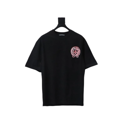 EM Sneakers Chrome Hearts 25ss Oil Painting Overlapping Horseshoe Logo T-shirt Black 01