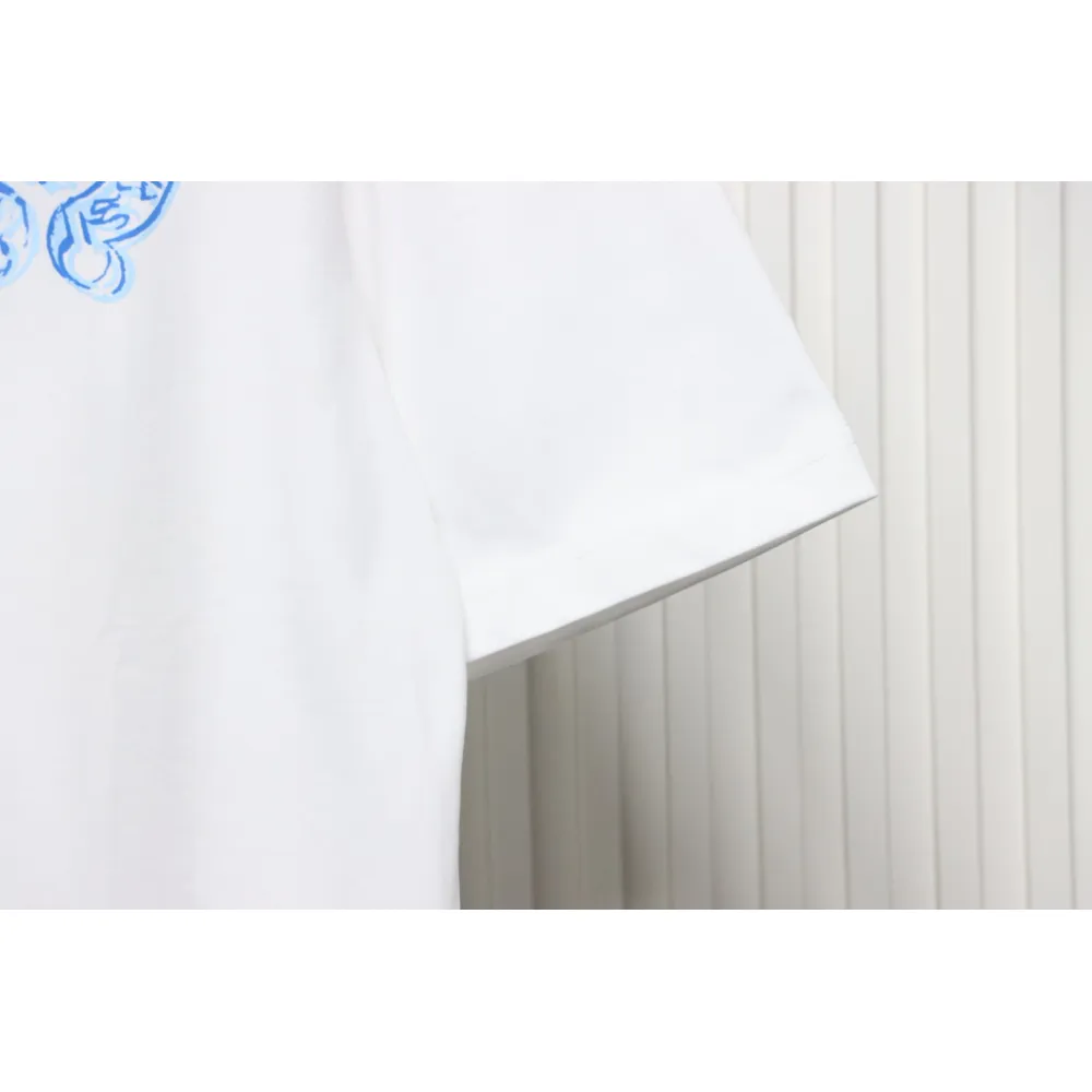 EM Sneakers Chrome Hearts 25ss Oil Painting Overlapping Horseshoe Logo T-shirt White
