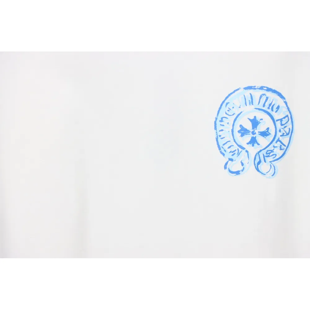 EM Sneakers Chrome Hearts 25ss Oil Painting Overlapping Horseshoe Logo T-shirt White