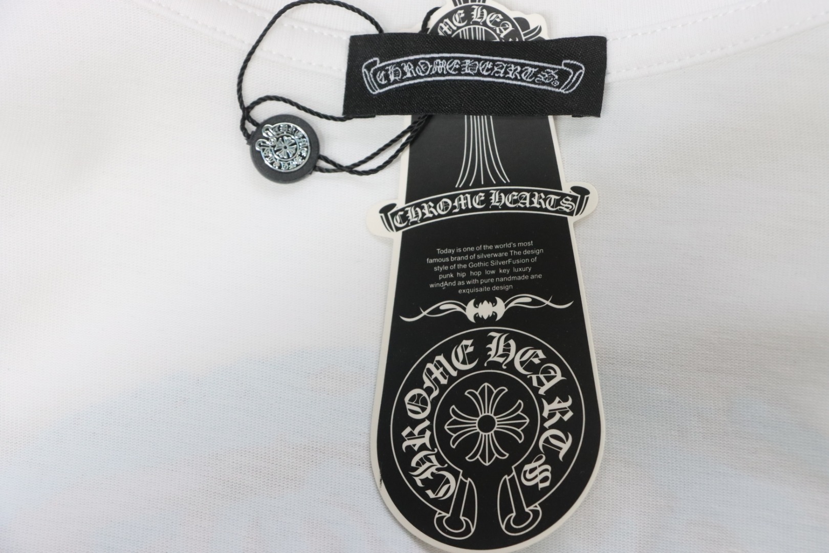 EM Sneakers Chrome Hearts 25ss Oil Painting Overlapping Horseshoe Logo T-shirt White