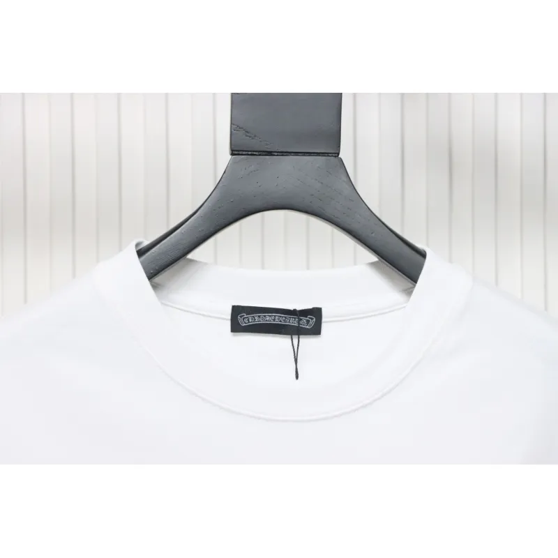EM Sneakers Chrome Hearts 25ss Oil Painting Overlapping Horseshoe Logo T-shirt White