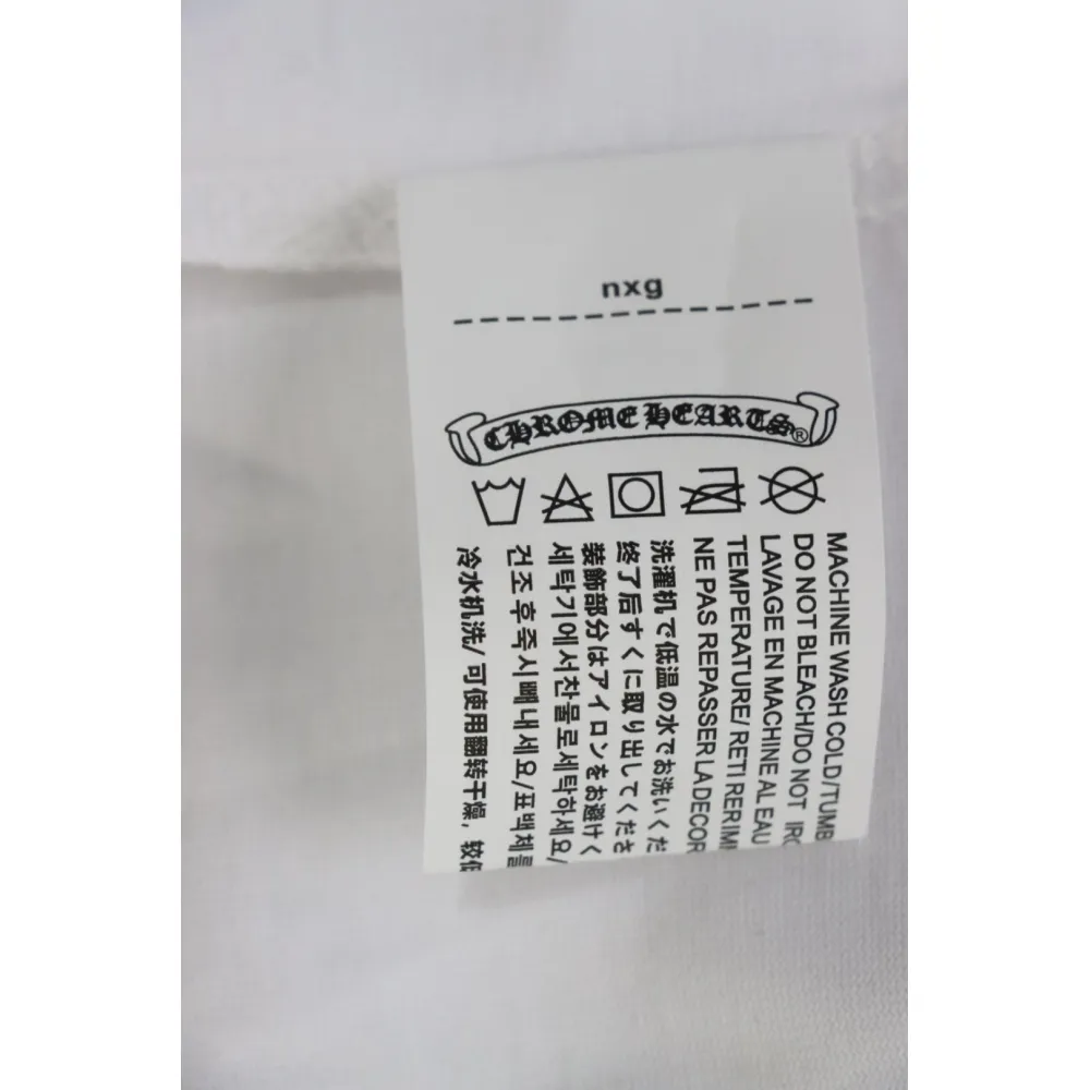EM Sneakers Chrome Hearts 25ss Oil Painting Overlapping Horseshoe Logo T-shirt White