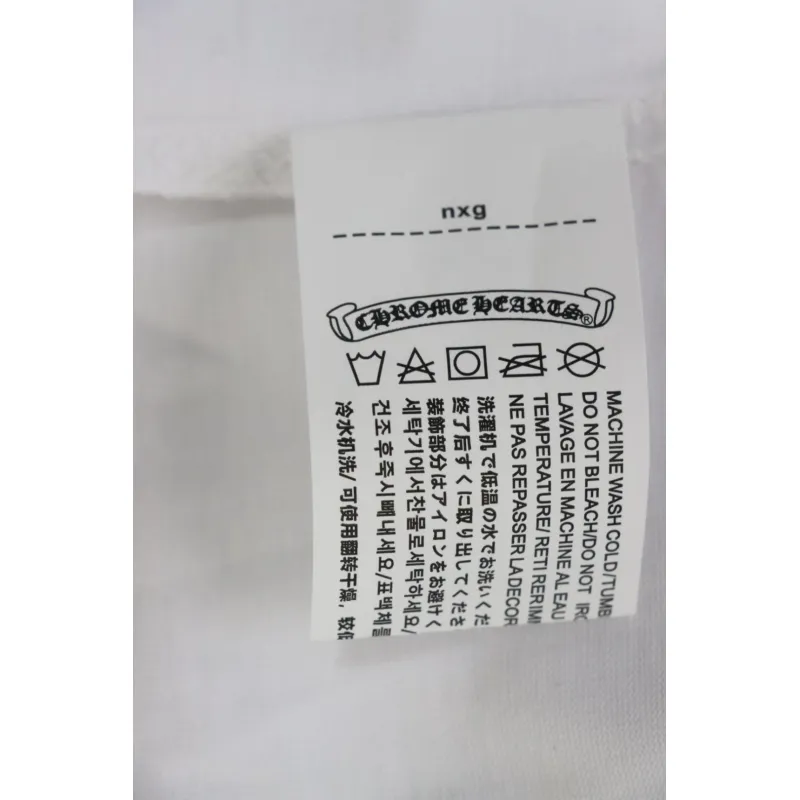 EM Sneakers Chrome Hearts 25ss Oil Painting Overlapping Horseshoe Logo T-shirt White