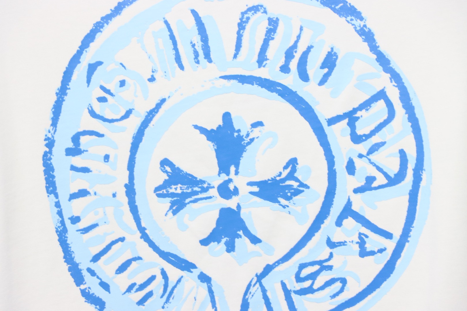 EM Sneakers Chrome Hearts 25ss Oil Painting Overlapping Horseshoe Logo T-shirt White