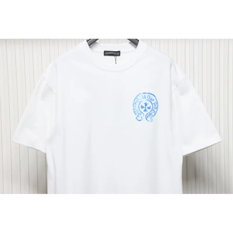 EM Sneakers Chrome Hearts 25ss Oil Painting Overlapping Horseshoe Logo T-shirt White