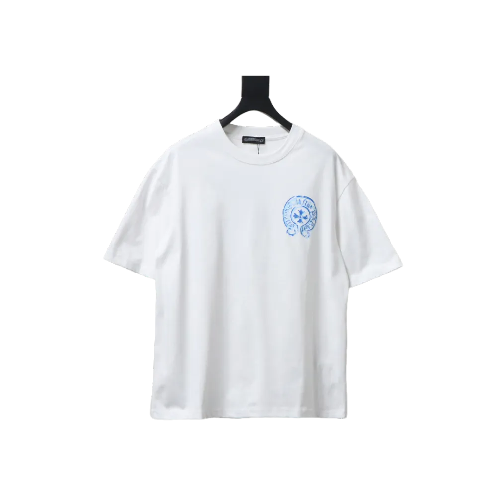 EM Sneakers Chrome Hearts 25ss Oil Painting Overlapping Horseshoe Logo T-shirt White