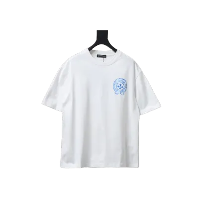 EM Sneakers Chrome Hearts 25ss Oil Painting Overlapping Horseshoe Logo T-shirt White 01