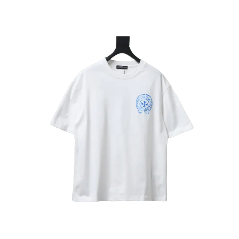 EM Sneakers Chrome Hearts 25ss Oil Painting Overlapping Horseshoe Logo T-shirt White