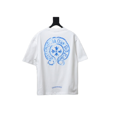 EM Sneakers Chrome Hearts 25ss Oil Painting Overlapping Horseshoe Logo T-shirt White 02
