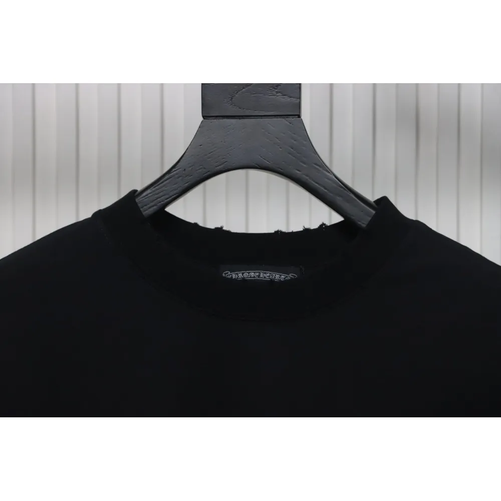 EM Sneakers Chrome Hearts 25ss Valentine's Day Patch Embroidered Graffiti T-shirt Black