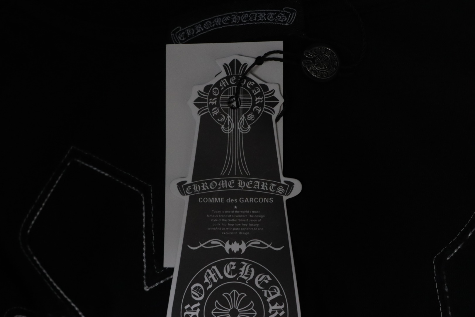 EM Sneakers Chrome Hearts 25ss Valentine's Day Patch Embroidered Graffiti T-shirt Black