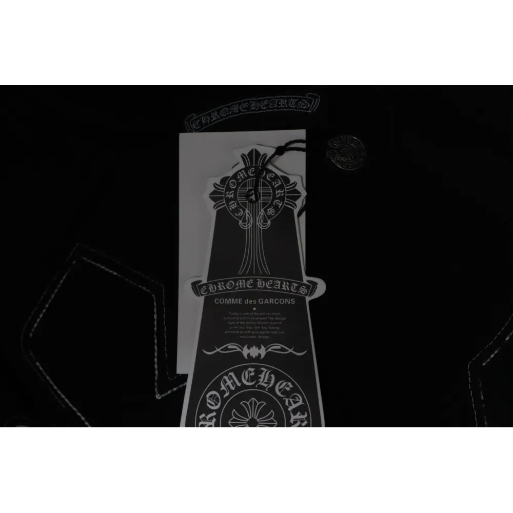 EM Sneakers Chrome Hearts 25ss Valentine's Day Patch Embroidered Graffiti T-shirt Black