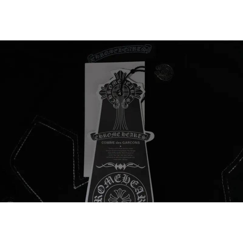 EM Sneakers Chrome Hearts 25ss Valentine's Day Patch Embroidered Graffiti T-shirt Black