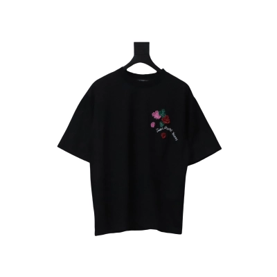 EM Sneakers Chrome Hearts 25ss Valentine's Day Patch Embroidered Graffiti T-shirt Black 01