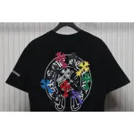 EM Sneakers Chrome Hearts CH Colorful Leather Cross T-shirt Black