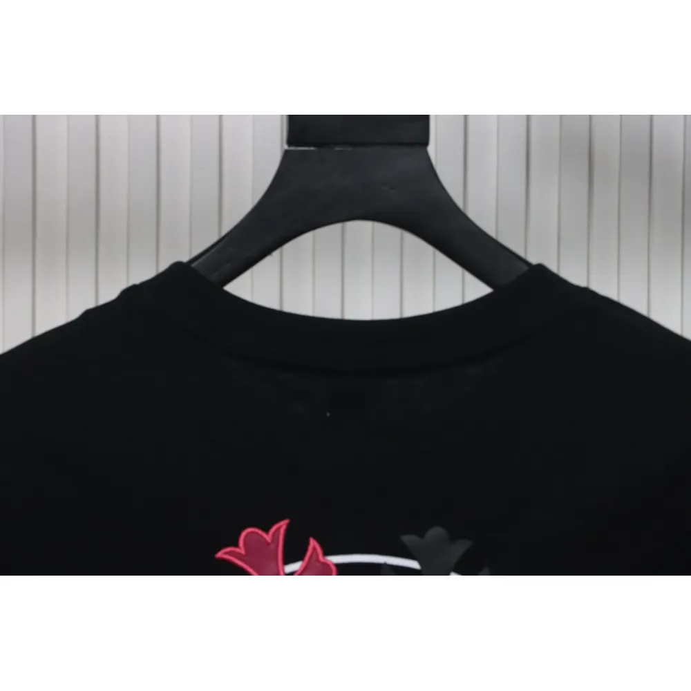 EM Sneakers Chrome Hearts CH Colorful Leather Cross T-shirt Black