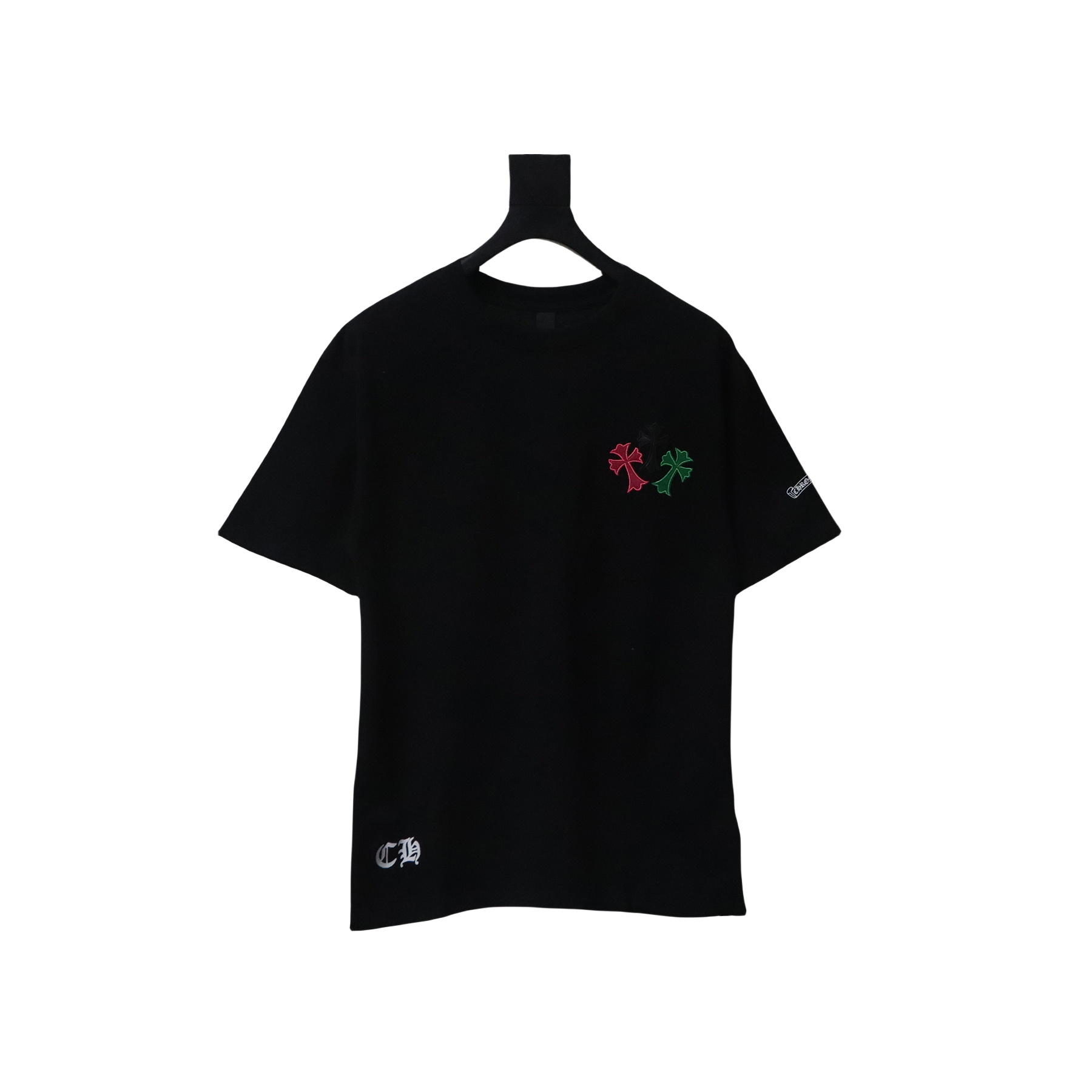 EM Sneakers Chrome Hearts CH Colorful Leather Cross T-shirt Black