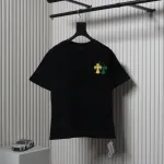 EM Sneakers Chrome Hearts CH Colorful Leather Label Cross T-shirt Black