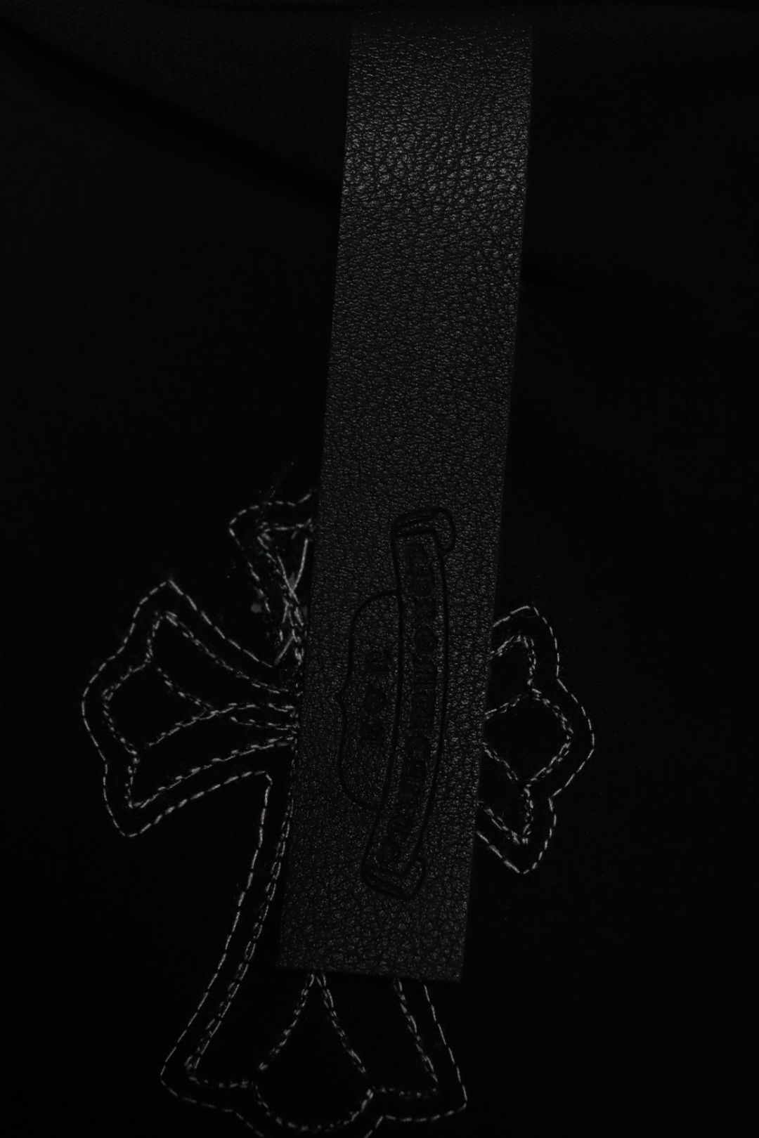 EM Sneakers Chrome Hearts CH Colorful Leather Label Cross T-shirt Black