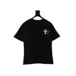 EM Sneakers Chrome Hearts CH Colorful Leather Label Cross T-shirt Black