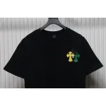 EM Sneakers Chrome Hearts CH Colorful Leather Label Cross T-shirt Black