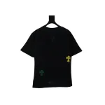 EM Sneakers Chrome Hearts CH Colorful Leather Label Cross T-shirt Black