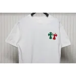 EM Sneakers Chrome Hearts CH Colorful Leather Label Cross T-shirt White