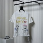 EM Sneakers Chrome Hearts CH Graffiti Cartoon T-shirt White