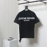 EM Sneakers Chrome Hearts Colorful Horseshoe Sanskrit Letters Printed T-shirt Black