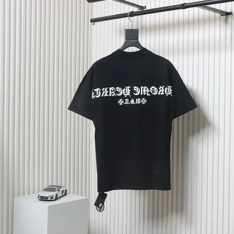 EM Sneakers Chrome Hearts Colorful Horseshoe Sanskrit Letters Printed T-shirt Black