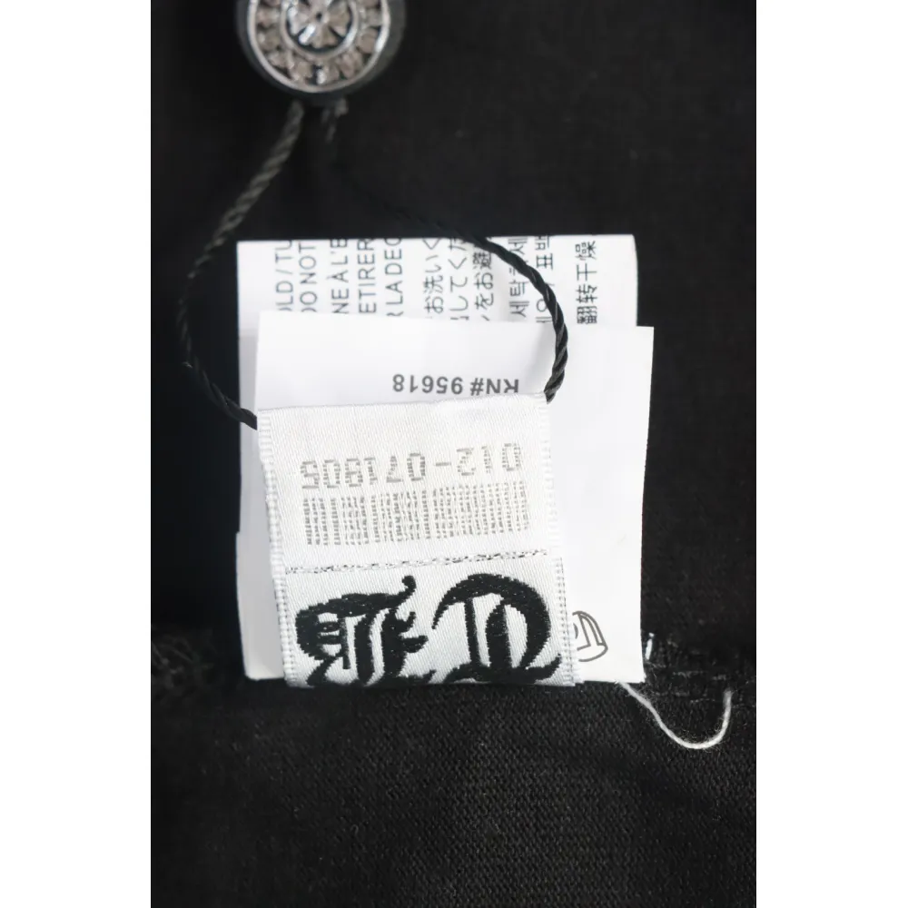EM Sneakers Chrome Hearts Colorful Horseshoe Sanskrit Letters Printed T-shirt Black