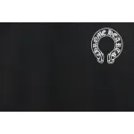 EM Sneakers Chrome Hearts Colorful Horseshoe Sanskrit Letters Printed T-shirt Black