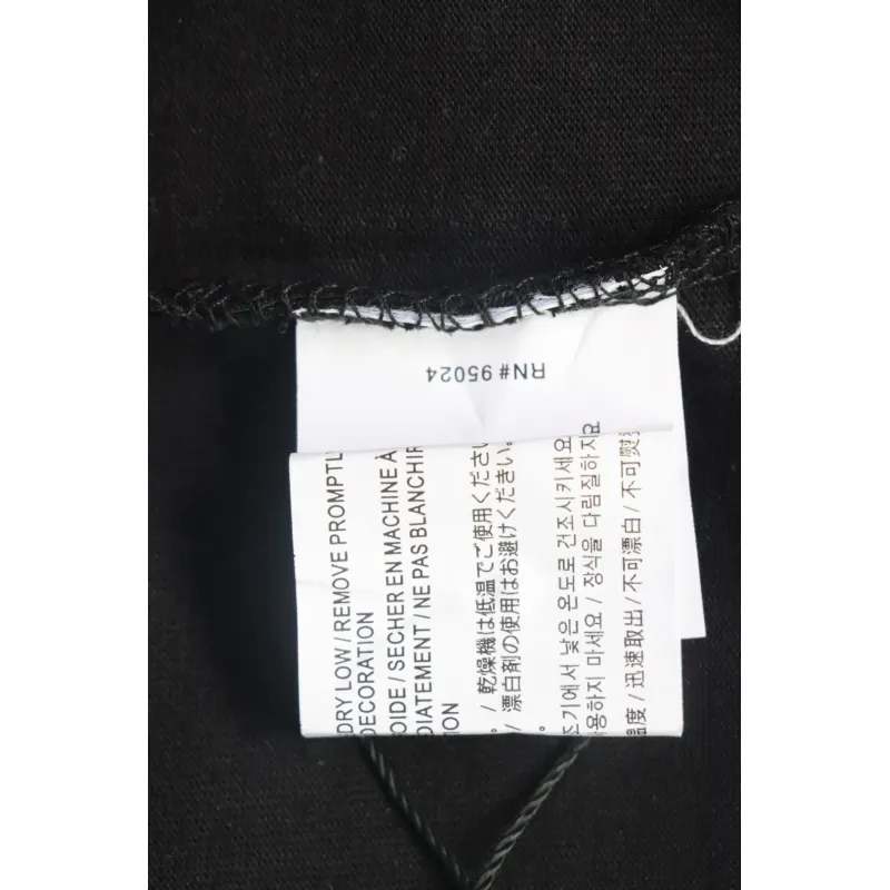 EM Sneakers Chrome Hearts Colorful Horseshoe Sanskrit Letters Printed T-shirt Black