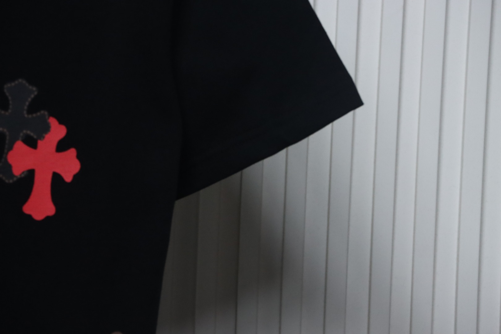 EM Sneakers Chrome Hearts Painted Cross T-shirt Black