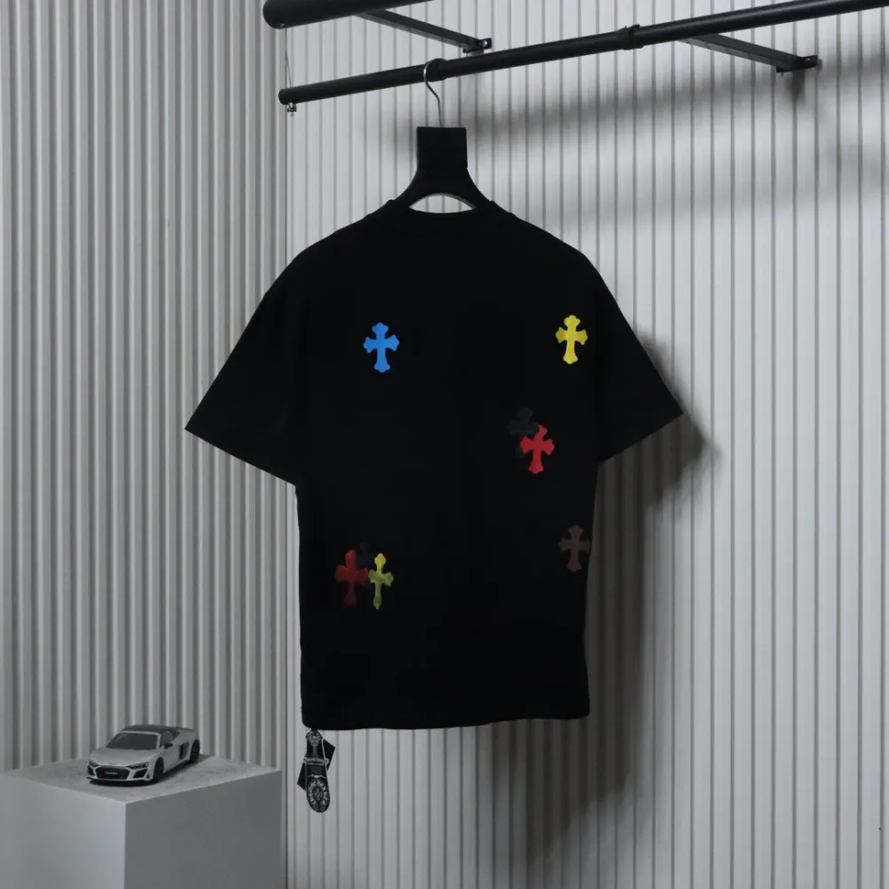 EM Sneakers Chrome Hearts Painted Cross T-shirt Black