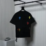 EM Sneakers Chrome Hearts Painted Cross T-shirt Black