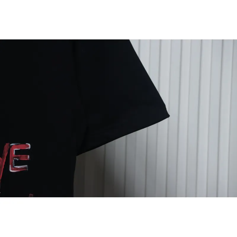 EM Sneakers Chrome Hearts CH Graffiti Cartoon T-shirt Black