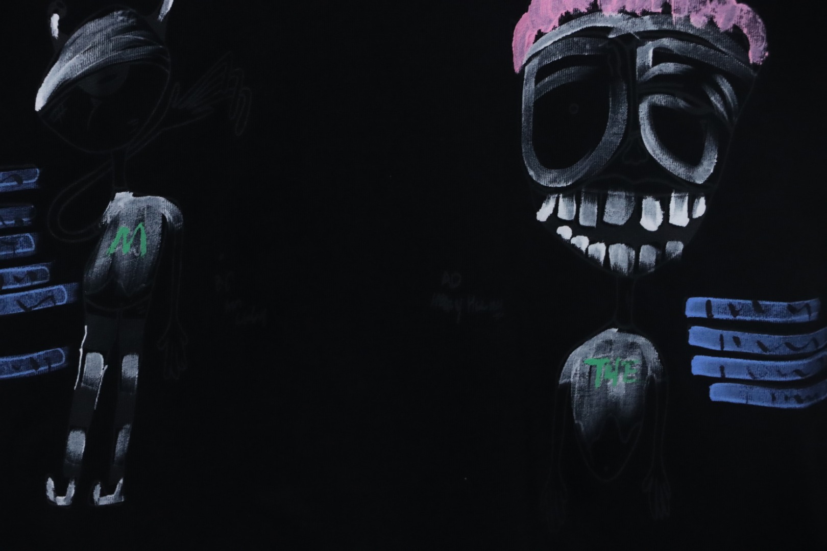 EM Sneakers Chrome Hearts CH Graffiti Cartoon T-shirt Black