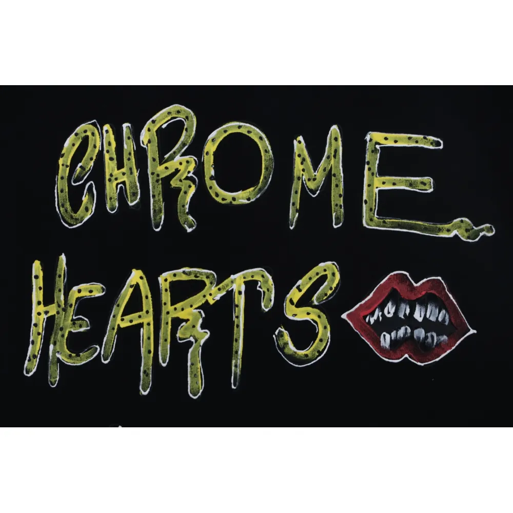 EM Sneakers Chrome Hearts CH Graffiti Cartoon T-shirt Black
