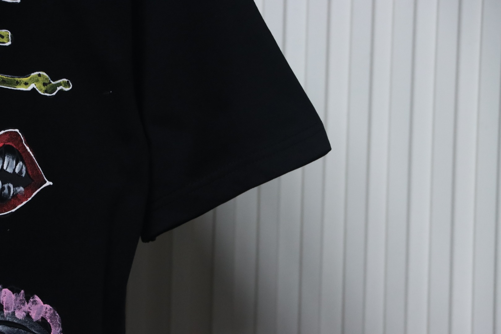 EM Sneakers Chrome Hearts CH Graffiti Cartoon T-shirt Black