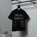 EM Sneakers Chrome Hearts CH Graffiti Cartoon T-shirt Black