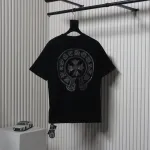 EM Sneakers Chrome Hearts Silver Horseshoe Short Sleeve T-shirt Black