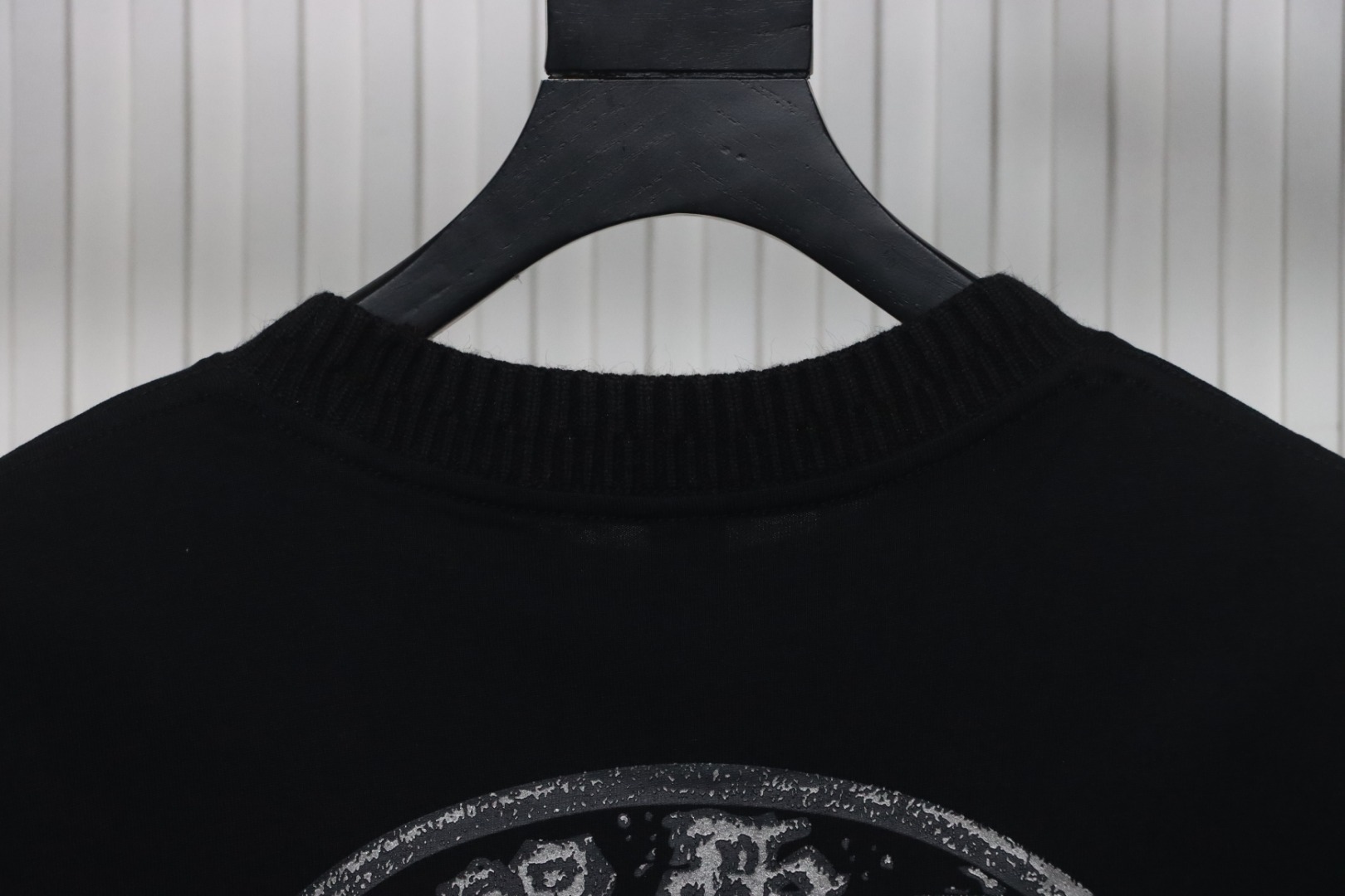 EM Sneakers Chrome Hearts Silver Horseshoe Short Sleeve T-shirt Black