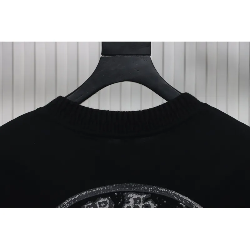 EM Sneakers Chrome Hearts Silver Horseshoe Short Sleeve T-shirt Black